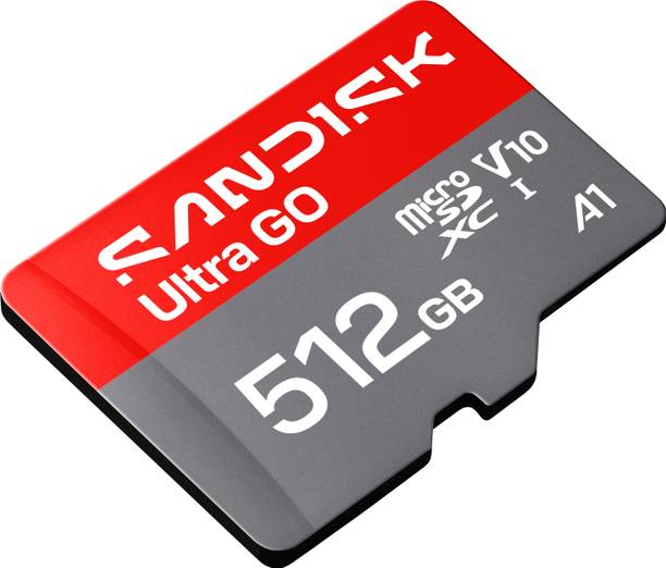 SanDisk SDSQUGN-512G-GN6MN SANDISK Ultra Go microSD 512 GB MicroSDXC Class 10 190 MB/s Memory Card Compatible with Mobile, Computer, Tablet, Camera, Gaming Console