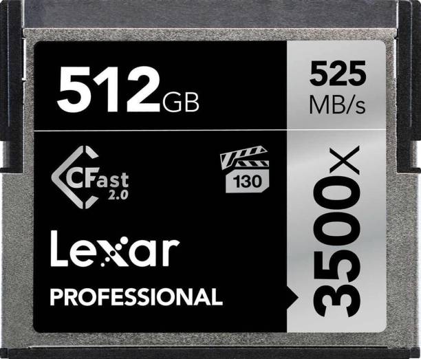 Lexar 3500X 512 GB Compact Flash Class 10 525 MB/s Mem...