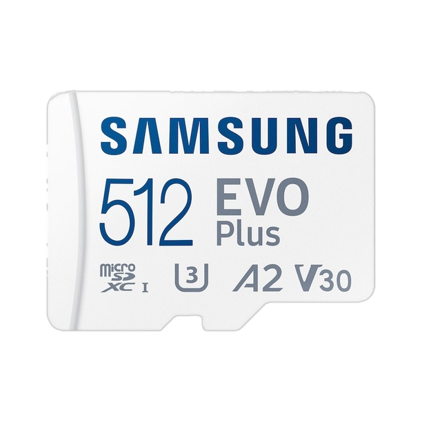 SAMSUNG MB-MC512SA/IN EVO Plus 512 GB MicroSDXC Class 10 160 MB/s Memory Card Compatible with Camera, Computer, Gaming Console, Mobile, Tablet