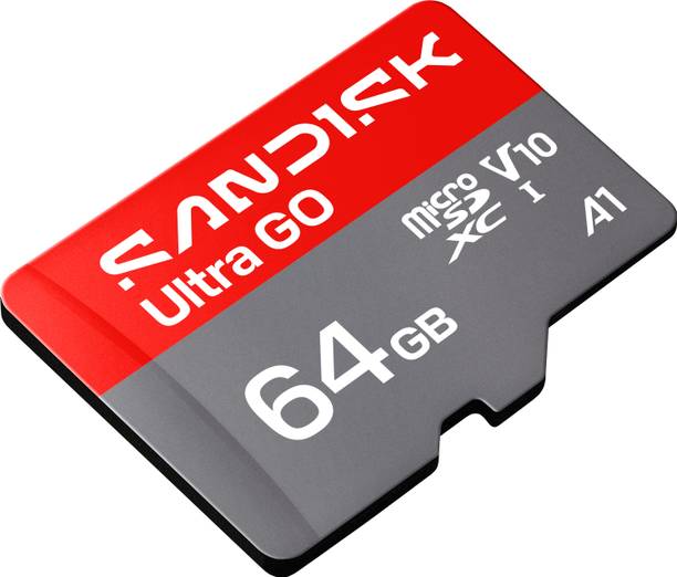 SanDisk SDSQUGN-064G-GN6MN SANDISK Ultra Go microSD 64 GB MicroSDXC Class 10 140 MB/s Memory Card Compatible with Mobile, Computer, Tablet, Camera, Gaming Console