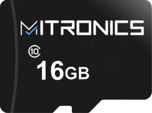 Mitronics 16GB Memory card Set of 1 16 GB SD Card Class 10 40 MB/s  Memory Card Compatible with Camera, Computer, Gaming Console, Mobile, Tablet