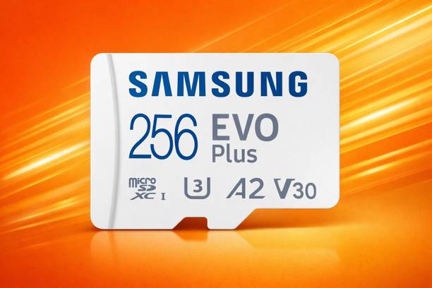 SAMSUNG 256gb evo plus EVO Plus 256 GB SD Card Class 10 160 MB/s Memory Card Compatible with Computer, Camera, Mobile