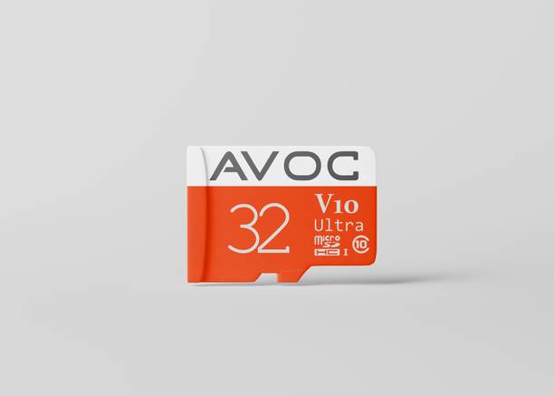 AVOC FLASH A0232GB Ultra 32 GB SD Card Class 10 50 MB/s  Memory Card Compatible with Computer, Tablet, Camera, Mobile