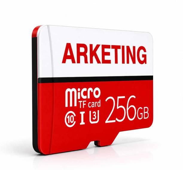 ARKETING ARK-MC256-017X8J 256 W 256 GB SD Card Class 10 120 MB/s Memory Card Compatible with Camera, Computer, Gaming Console, Mobile, Tablet