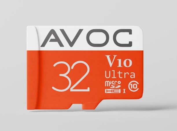 AVOC FLASH A0232GB Ultra 32 GB SD Card Class 10 50 MB/s Memory Card Compatible with Computer, Tablet, Camera, Mobile