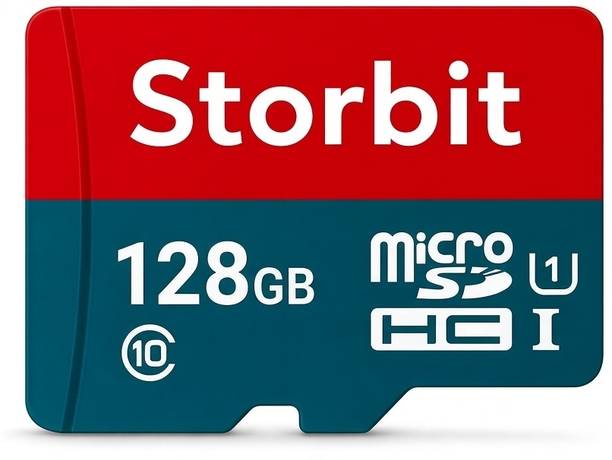 STORBIT SD87-128GB MicroSD 128 GB SD Card Class 10 180 MB/s Memory Card Compatible with Gaming Console, Computer, Tablet, Camera, Mobile