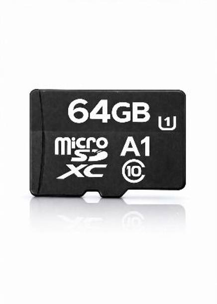 AJENTERPRISING High Performance 64GB microSDXC Memory Card | A1 App Performance | Class 10 High Speed | 4K Ultra HD Video Support | Fast Data Transfer | Waterproof Shockproof Durable | Compatible with Smartphones, DSLR, CCTV, Drones & Gaming Devices 64GB SD CARD 64 GB SD Card Class 10 140 MB/s  Memory Card Compatible with Gaming Console, Computer, Tablet, Camera, Mobile
