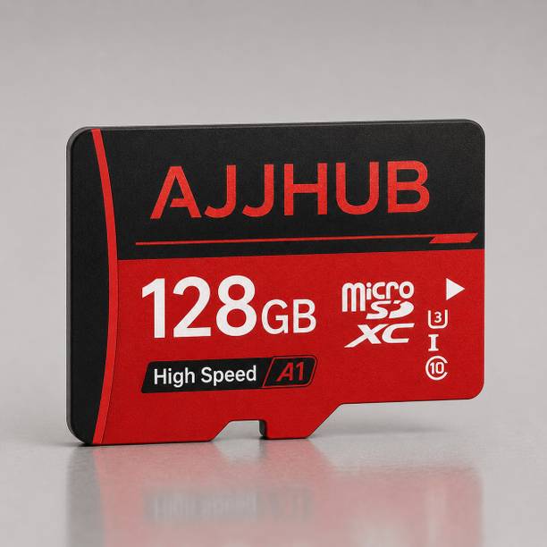 AJJ HUB A1 microSDXC 128 GB SD Card Class 10 100 MB/s  Memory Card Compatible with Camera, Computer, Gaming Console, Mobile, Tablet