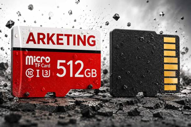 ARKETING ARK512-S16H8 M512 512 GB SDHC UHS-I Card Class 10 120 MB/s Memory Card Compatible with Camera, Computer, Gaming Console, Mobile, Tablet