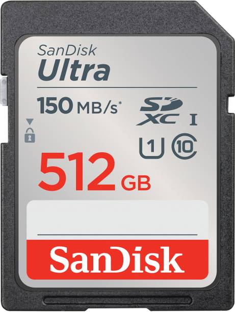 SanDisk Ultra 512 GB SDHC UHS-I Card Class 10 120 Mbps  Memory Card
