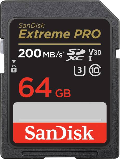 SanDisk Extreme Pro 64 GB SDHC Class 10 100 MB/s  Memory Card