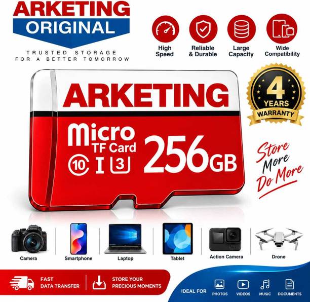 ARKETING M8D3NY M8D3NY 256 GB SDXC UHS-I Card Class 10 120 MB/s Memory Card Compatible with Camera, Computer, Gaming Console, Mobile, Tablet