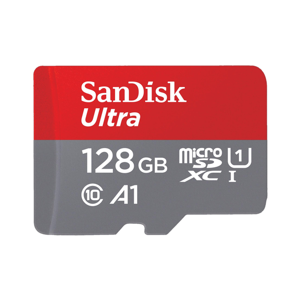 SanDisk SDSQUAB-128G-GN6MN Ultra 128 GB MicroSDXC Class 10 140 MB/s Memory Card Compatible with Camera, Computer, Gaming Console, Mobile, Tablet