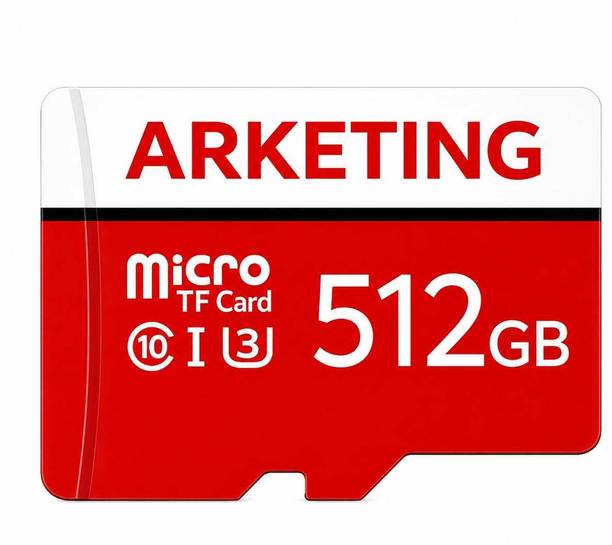 ARKETING U3/A1 U3 512 GB SDXC UHS-I Card Class 10 120 MB/s  Memory Card Compatible with Camera, Computer, Gaming Console, Mobile, Tablet