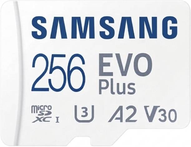 Samsangevoplus V30 Plus 256 GB SDXC UHS-I Card Class 10 130 MB/s  Memory Card Compatible with Computer, Tablet, Mobile