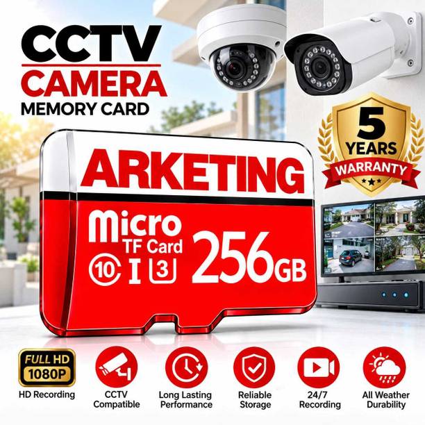 ARKETING ARK-U1X6JP ARK-U1X6JP 256 GB SDXC UHS-I Card Class 10 120 MB/s Memory Card Compatible with Camera, Computer, Gaming Console, Mobile, Tablet