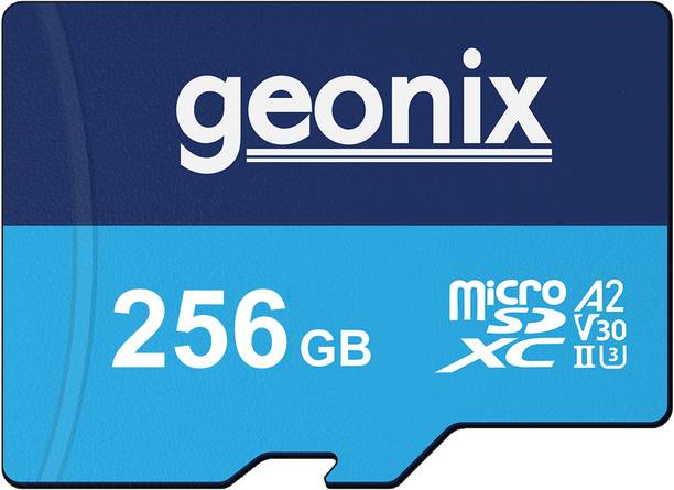 GEONIX GXMSD256GB with 5 Years Warranty, 256 GB SDXC Class 10 130 MB/s  Memory Card Compatible with Mobile, Camera, Tablet