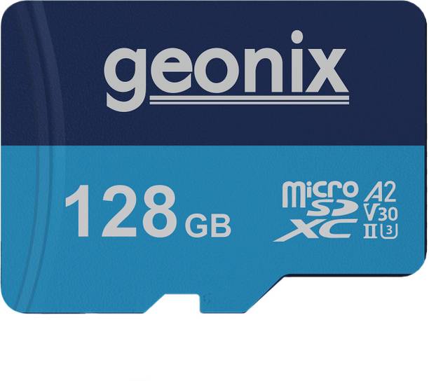 GEONIX GXMSD128GB with 5 Years Warranty, 128 GB SDXC Class 10 130 MB/s  Memory Card Compatible with Mobile, Tablet, Camera