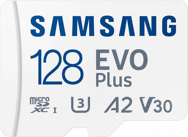 Sumsang SM128 U3 128 GB MicroSDXC Class 10 160 MB/s Memory Card Compatible with Camera, Computer, Gaming Console, Mobile, Tablet