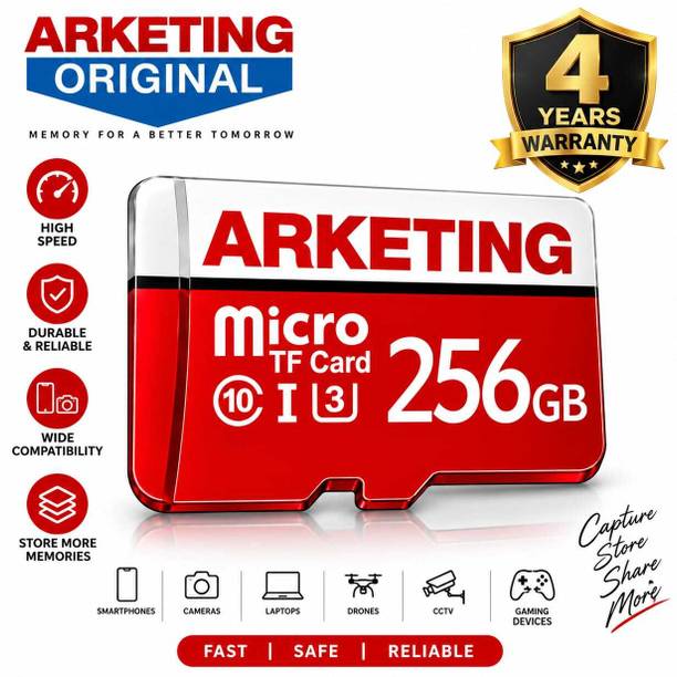 ARKETING RK-J6K3TW ARK-S8C1QY 256 GB SxS Card Class 10 120 MB/s Memory Card Compatible with Camera, Computer, Gaming Console, Mobile, Tablet