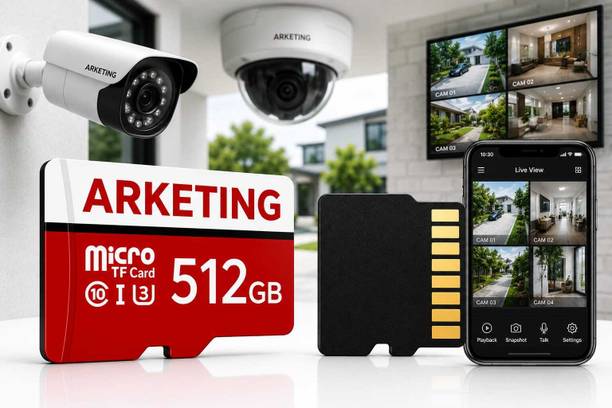 ARKETING WAD9HC M512 512 GB TF Card Class 10 120 MB/s Memory Card Compatible with Camera, Computer, Gaming Console, Mobile, Tablet