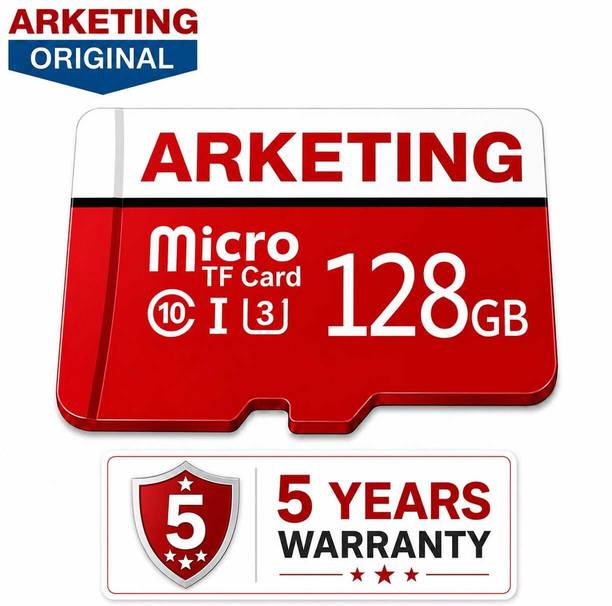 ARKETING URO-128 PRO-128 128 GB Ultra SDHC Class 10 120 MB/s  Memory Card Compatible with Camera, Computer, Gaming Console, Mobile, Tablet
