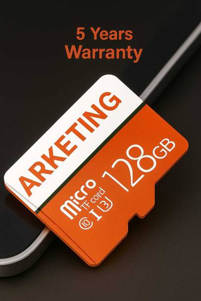 ARKETING CS/128 BU/128 128 GB Ultra SDHC Class 10 120 MB/s  Memory Card Compatible with Mobile, Tablet