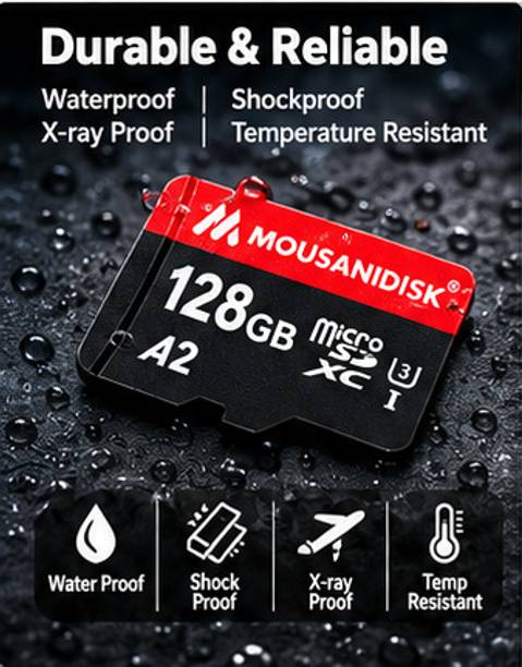 MOUSANIDISK MOUSANIDISK128MEMORY ULTRA 128 GB Ultra SDHC Class 10 140 MB/s  Memory Card Compatible with Camera, Computer, Gaming Console, Mobile, Tablet