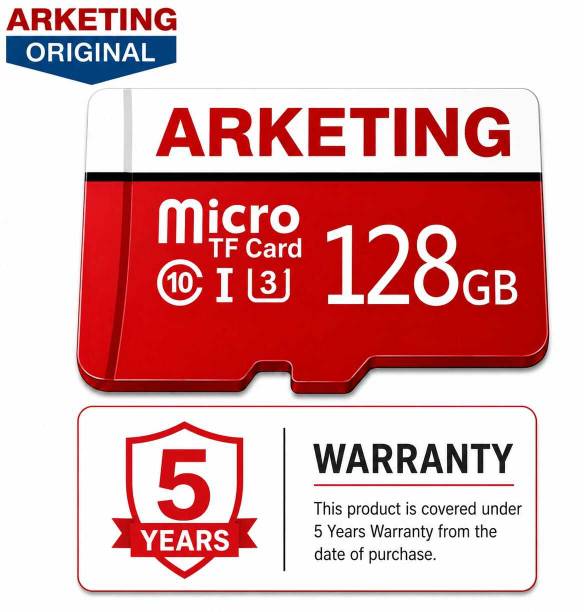 ARKETING DRO-128 PRO-128 128 GB Ultra SDHC Class 10 120 MB/s Memory Card Compatible with Camera, Computer, Gaming Console, Mobile, Tablet