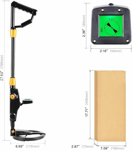 Flexi Madhav Metal Detector Gold Digger Finder Deep Sensitive Light Hunter w/LCD Display Advanced Metal Detector