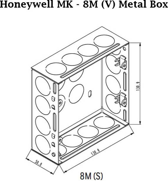 RK Trading Honeywell MK - 8M Vertical Metal Electrical Box