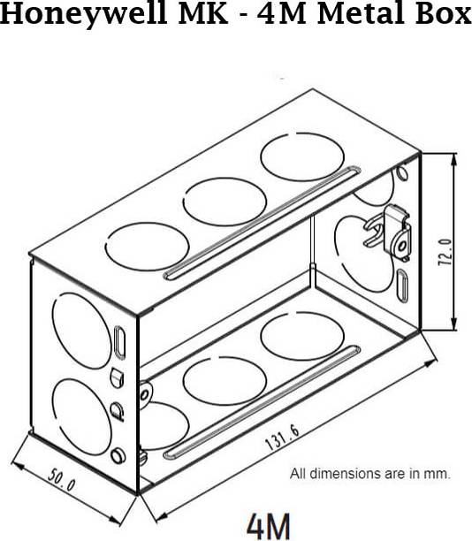 RK Trading Honeywell MK - 4M Metal Electrical Box
