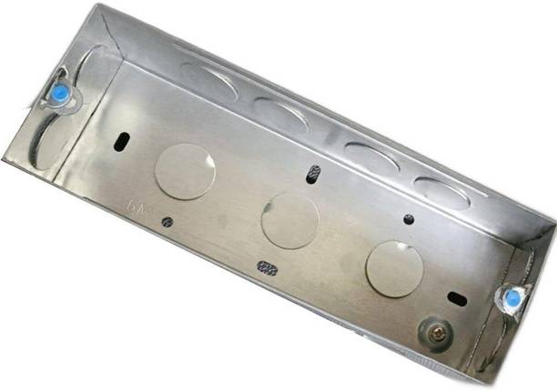 PM Cona 6606,GI Concealed 6M (Pack of 2) Metal Electrical Box