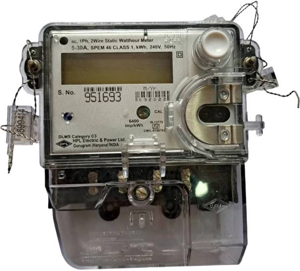 HPL ELECTRIC SINGLE PHASE ENERGY METER DLMS MULTI FUNCTION Metal Electrical Box