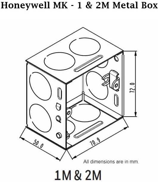 RK Trading Honeywell MK - 1M & 2M Metal Electrical Box