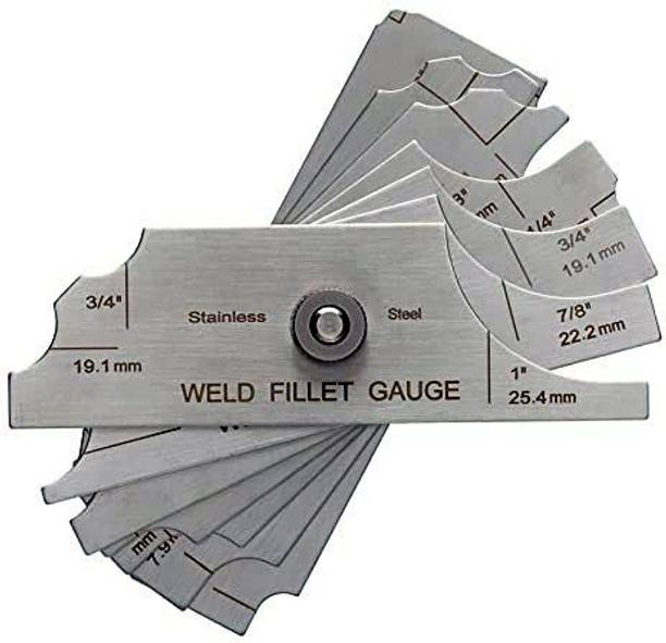 2FTR 30083 Fillet Weld Gauge Stainless Steel Inch Metric for Welding Parts Micrometer Screw Gauge
