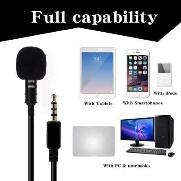 NKPR Professional Metal Coller Clip Mic ,Youtube ,Voice Recording ,DSLR Camera 1022 CABLE
