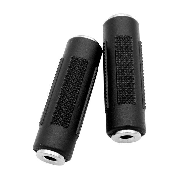 SYMFONIA 3.5mm Female to Female Plug Stereo Audio Jack Extender Adapter Converter Connector Pack of 2 ADAPTER