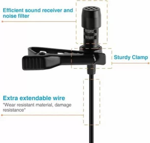 NKPR Professional Metal Coller Clip Mic ,Youtube ,Voice Recording ,DSLR Camera 1057 CABLE
