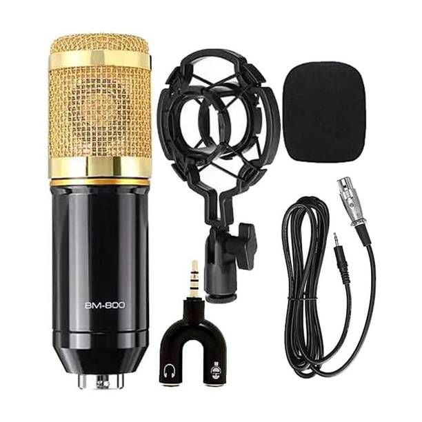 AMG Music Bm800 Condenser Microphone Studio Mic for Youtube Singing Podcast Microphone Microphone