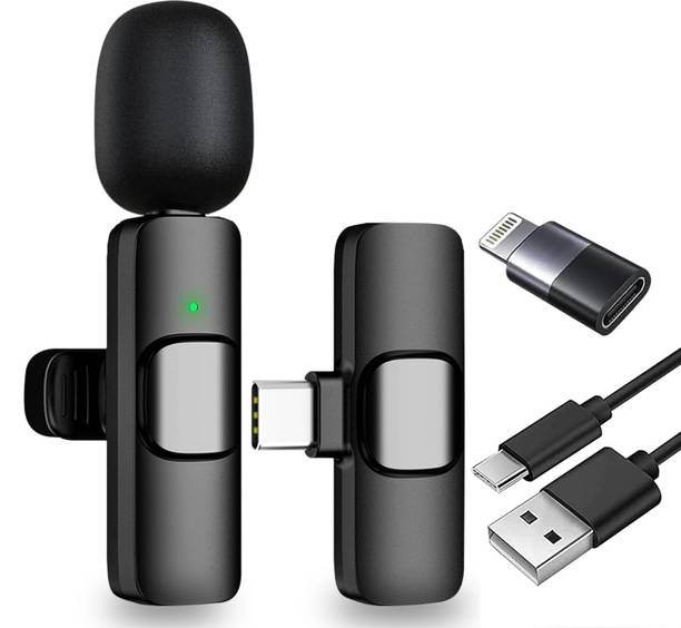 Gwings K8 Wireless Collar Mic Mini Omnidirectional Lapel Collar for iPhon & Android & Laptop Type C