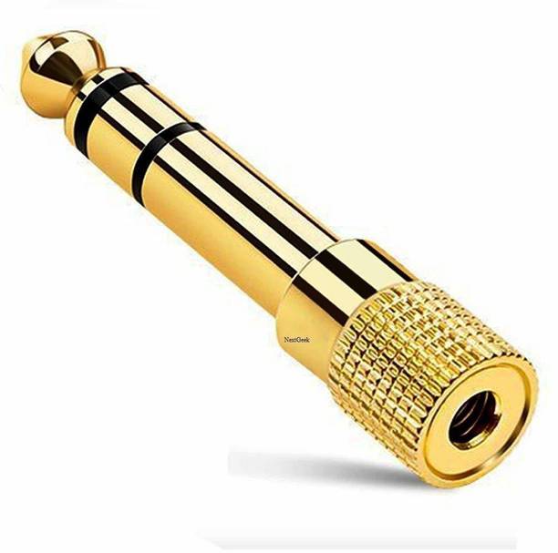 ULTRABYTES 3.5mm Female to 6.35mm Male Plug Stereo Audio Jack Converter( connect your smartphones, tablets, iPod, MP3 or headphones with standard 3.5mm