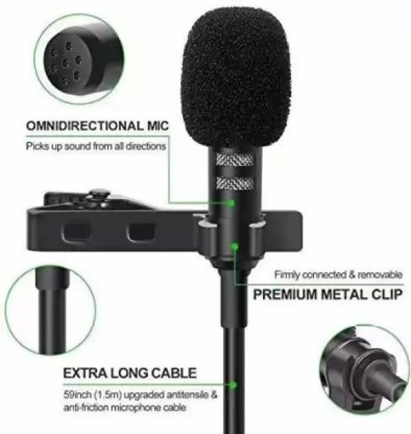 NKPR Professional Metal Coller Clip Mic ,Youtube ,Voice Recording ,DSLR Camera 1054 CABLE