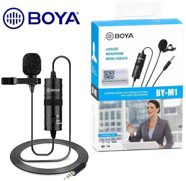Radhikaa Boya ByM1 Auxiliary Condenser Microphone With 20ft Audio Cable MICROPHONE