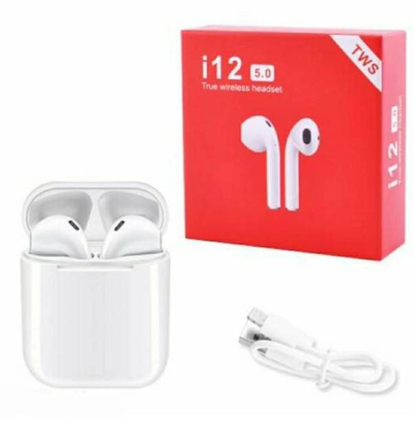 Debut TWS i12 V5.0 Double earphones, Sports Wireless Bluetooth Headset for Apple iPhone, iPad, Android Phones and Tablets, Windows PC, Tablets