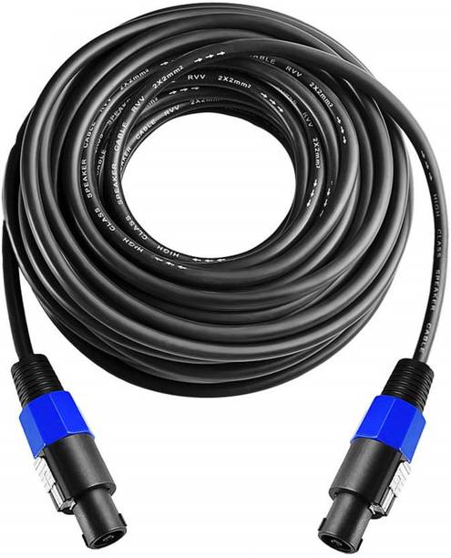 AMG Music 10 Meter 18AWG Speakon to Speakon Cable Heavy Duty Speaker Wire Cord with Twist Lock Professional Speakon Cable for Audio Amplifier DJ Speaker
