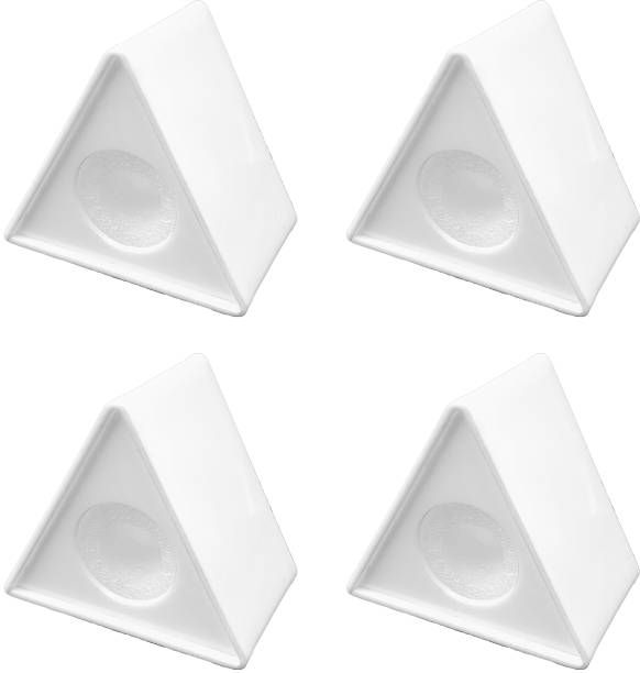 PEARL MIC ID Logo Branding | MIC Logo Station | MIC Flag | With Self Adjusting Foam Inside | Acrylic | Triangular | Size (L * B) = 4 * 2.5 INCH | Pack of 4