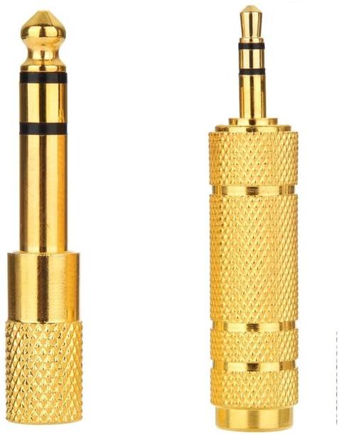 APNA KANHA Audio Stereo Plug 3.5mm Male to 6.35mm Female (Pack Of 2) Audio jack