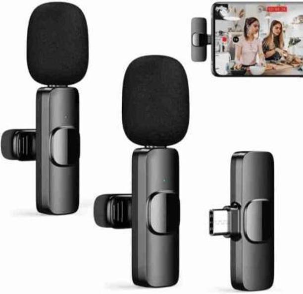 MOBIZAC Professional Grade K9 Wireless Mic for Type C Android Smartphones and iOS Phone Microphones for Video Making