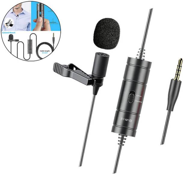 YCHROZE By-M1 3.5mm Mic with 1/4" Adapter for Smartphones/DSLR/Camcorders 978 Microphone